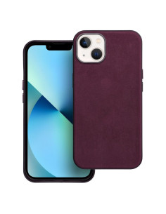 Housse Mag tissée compatible avec MagSafe pour IPHONE 13 bordeaux