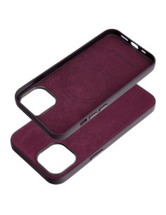 Housse Mag tissée compatible avec MagSafe pour IPHONE 14 bordeaux 2