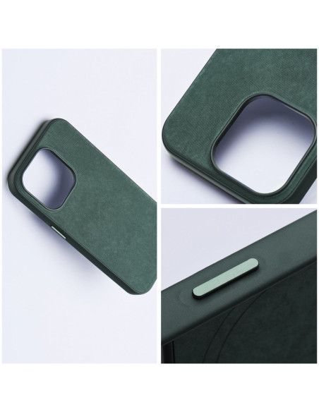 Housse Mag tissée compatible avec MagSafe pour IPHONE 13 PRO MAX vert