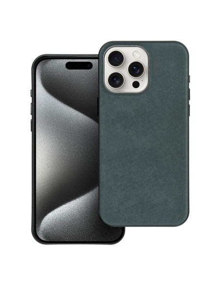 Housse Mag tissée compatible avec MagSafe pour IPHONE 15 PRO MAX vert