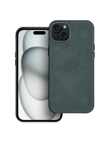 Housse Mag tissée compatible avec MagSafe pour IPHONE 15 PLUS vert