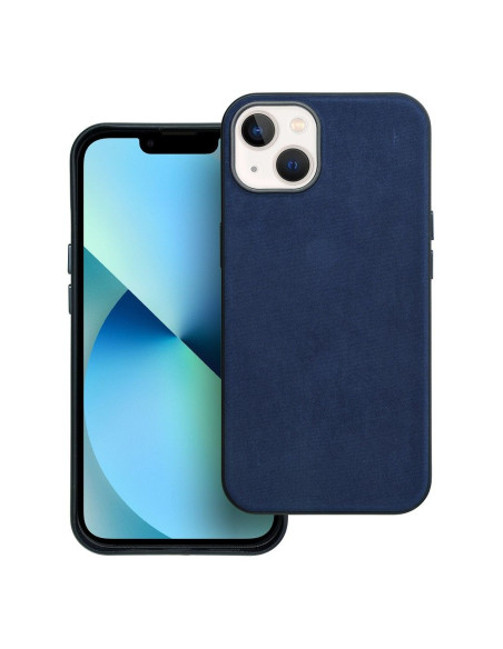 Housse Mag tissée compatible avec MagSafe pour IPHONE 13 bleu