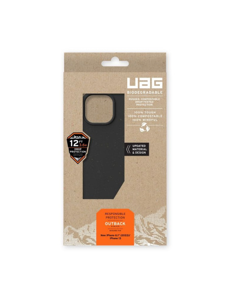 Coque ( UAG ) Urban Armor Gear Biodegradable Outback pour iPhone 14 PLUS noir