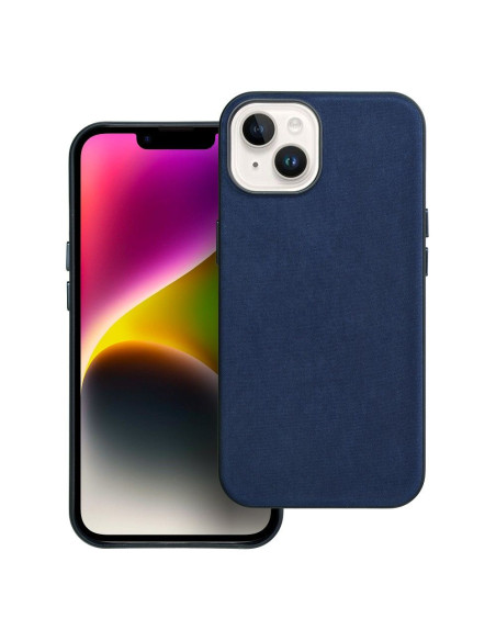 Housse Mag tissée compatible avec MagSafe pour IPHONE 14 bleu