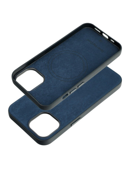 Housse Mag tissée compatible avec MagSafe pour IPHONE 14 bleu