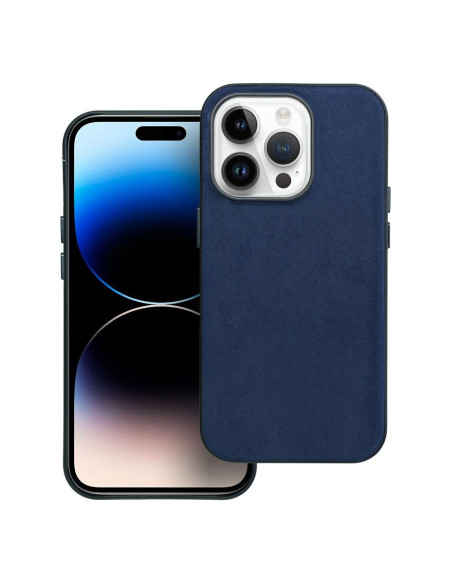 Housse Mag tissée compatible avec MagSafe pour IPHONE 14 PRO bleu