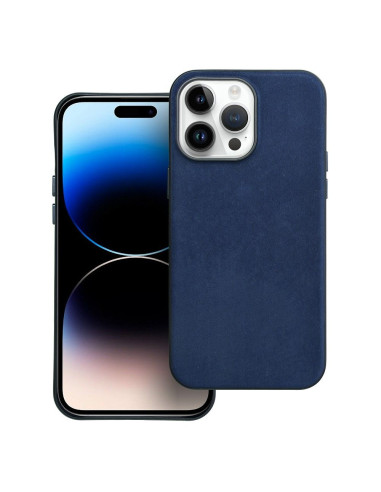 Housse Mag tissée compatible avec MagSafe pour IPHONE 14 PRO MAX bleu