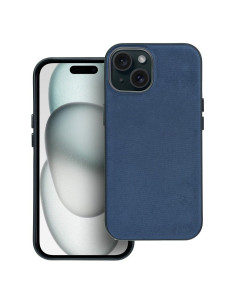 Housse Mag tissée compatible avec MagSafe pour IPHONE 15 bleu