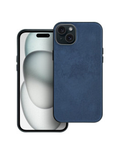 Housse Mag tissée compatible avec MagSafe pour IPHONE 15 PLUS bleu