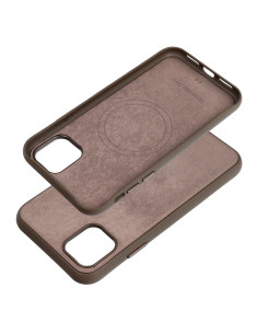 Housse Mag tissée compatible avec MagSafe pour IPHONE 11 marron clair 2
