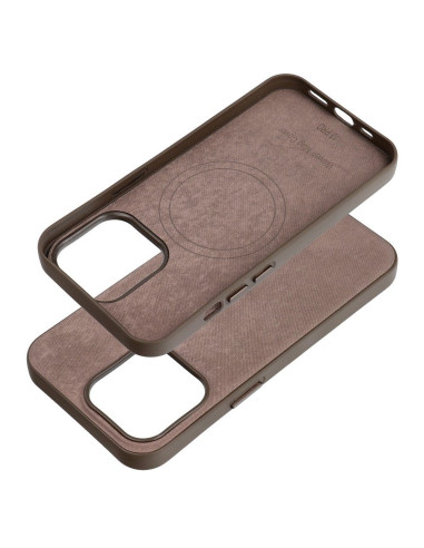 Housse Mag tissée compatible avec MagSafe pour IPHONE 13 PRO marron clair