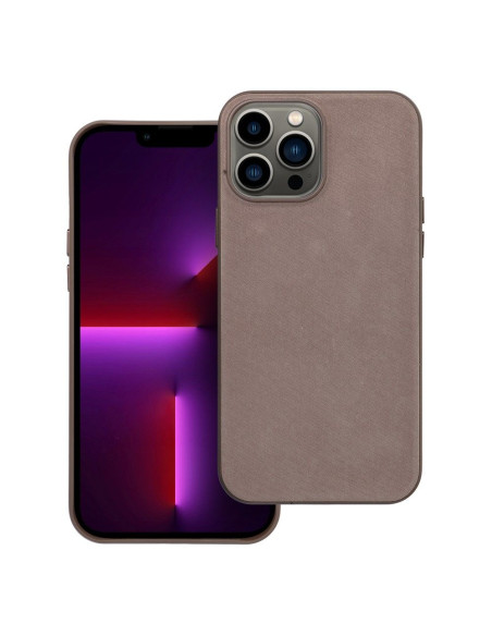 Housse Mag tissée compatible avec MagSafe pour IPHONE 13 PRO MAX marron clair