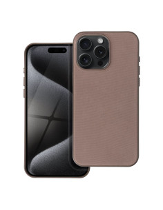 Housse Mag tissée compatible avec MagSafe pour IPHONE 14 PRO MAX marron clair