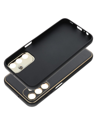 Etui LEATHER Case en cuir pour SAMSUNG Galaxy A15 5G / A15 4G NOIR