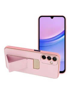 Etui LEATHER Case Kickstand pour SAMSUNG Galaxy A15 5G / A15 4G ROSE