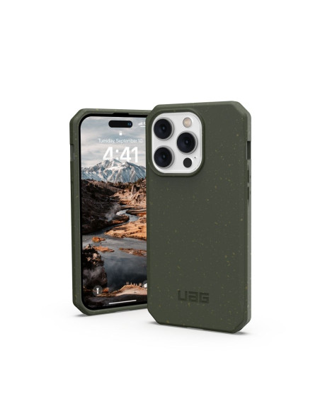 ( UAG ) Urban Armor Gear Biodegradable Outback case for iPhone 14 PRO MAX green