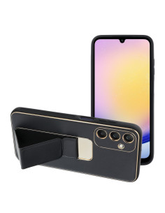 Etui LEATHER Case Kickstand pour SAMSUNG Galaxy A25 5G NOIR