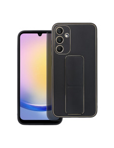 Etui LEATHER Case Kickstand pour SAMSUNG Galaxy A25 5G NOIR 2