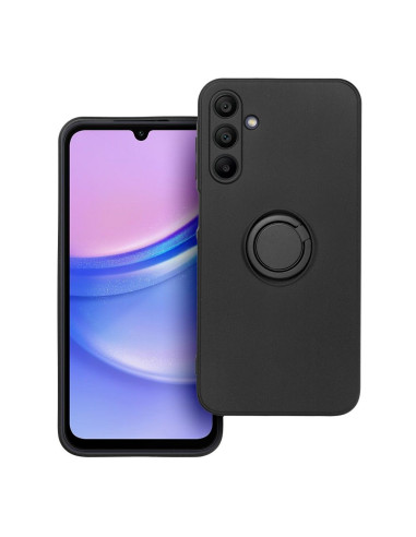 Coque SILICONE RING pour SAMSUNG Galaxy A15 5G / A15 4G noir