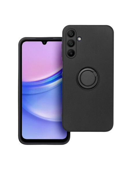 Coque SILICONE RING pour SAMSUNG Galaxy A15 5G / A15 4G noir