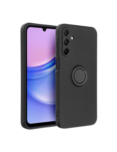 Coque SILICONE RING pour SAMSUNG Galaxy A15 5G / A15 4G noir
