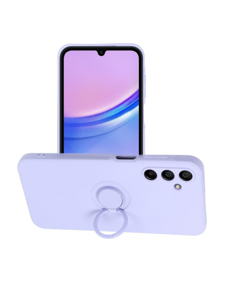 Coque SILICONE RING pour SAMSUNG Galaxy A15 5G / A15 4G violet