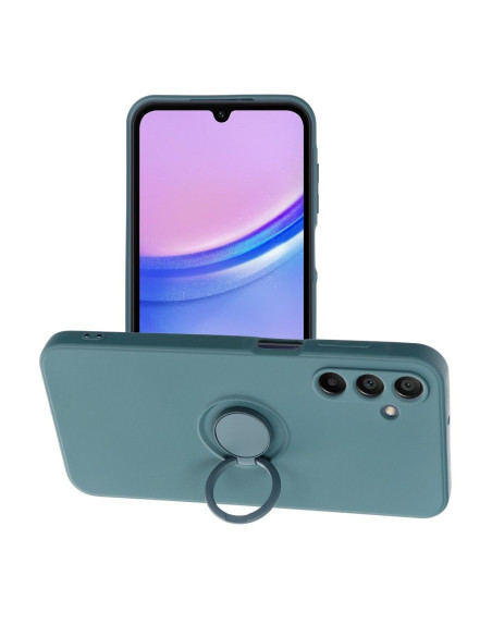 Coque SILICONE RING pour SAMSUNG Galaxy A15 5G / A15 4G vert