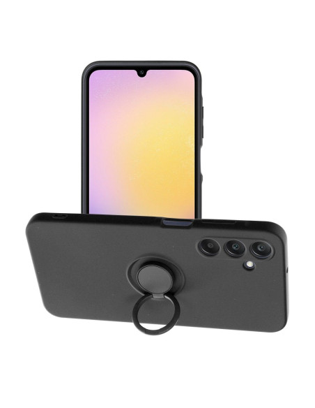 Coque SILICONE RING pour SAMSUNG Galaxy A25 5G noir