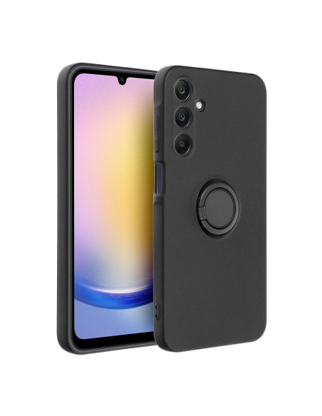 Coque SILICONE RING pour SAMSUNG Galaxy A25 5G noir