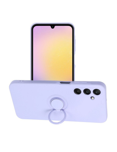 Coque SILICONE RING pour SAMSUNG Galaxy A25 5G violet