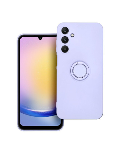 Coque SILICONE RING pour SAMSUNG Galaxy A25 5G violet