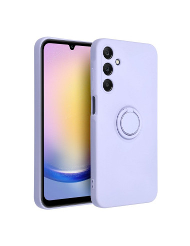 Coque SILICONE RING pour SAMSUNG Galaxy A25 5G violet