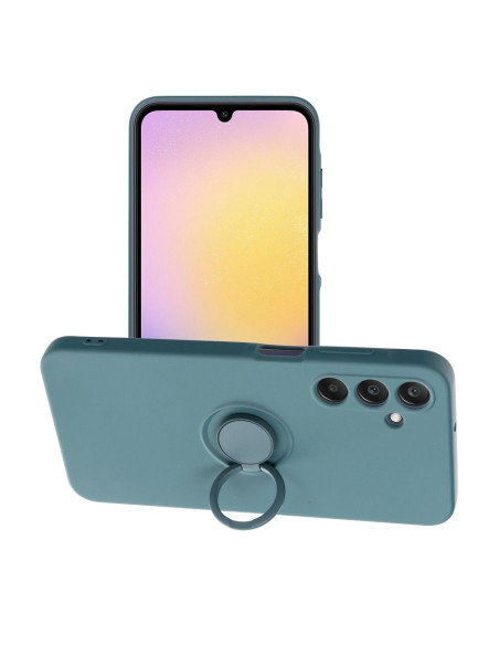 Coque SILICONE RING pour SAMSUNG Galaxy A25 5G vert
