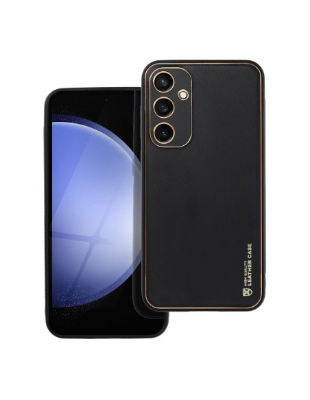 Etui LEATHER Case en cuir pour SAMSUNG Galaxy S23 FE NOIR