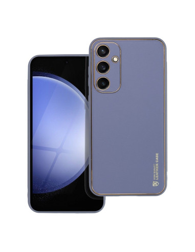 Etui LEATHER Case en cuir pour SAMSUNG Galaxy S23 FE BLEU
