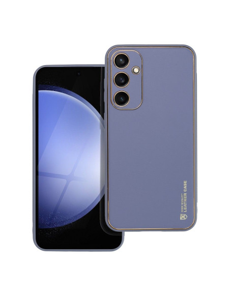 Etui LEATHER Case en cuir pour SAMSUNG Galaxy S23 FE BLEU