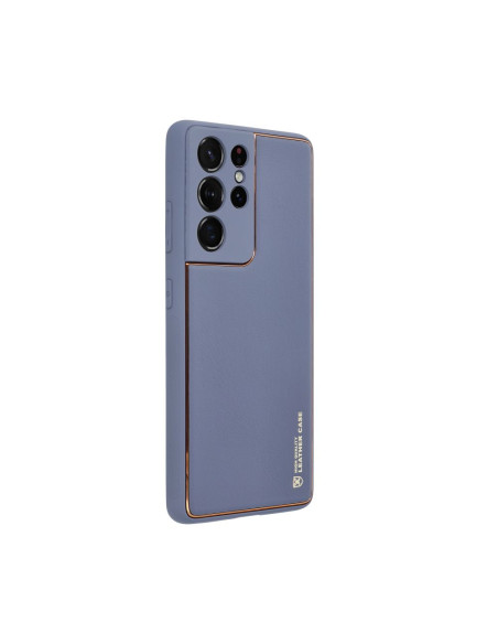 Etui LEATHER Case en cuir pour SAMSUNG Galaxy S23 FE BLEU
