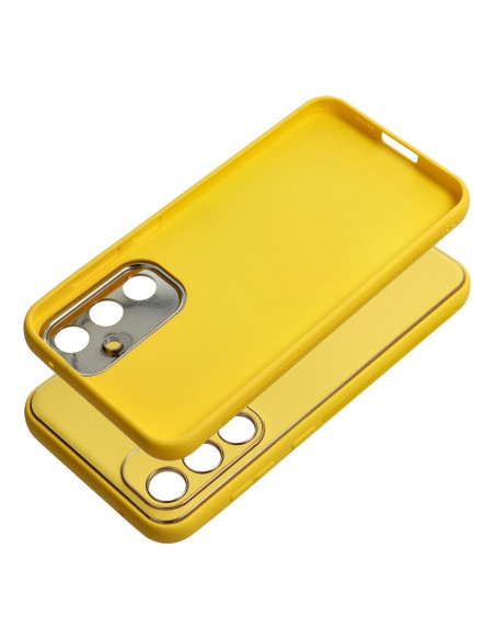 Etui LEATHER Case en cuir pour SAMSUNG Galaxy S23 FE JAUNE