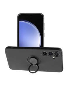 Coque SILICONE RING pour SAMSUNG Galaxy S23 FE noir