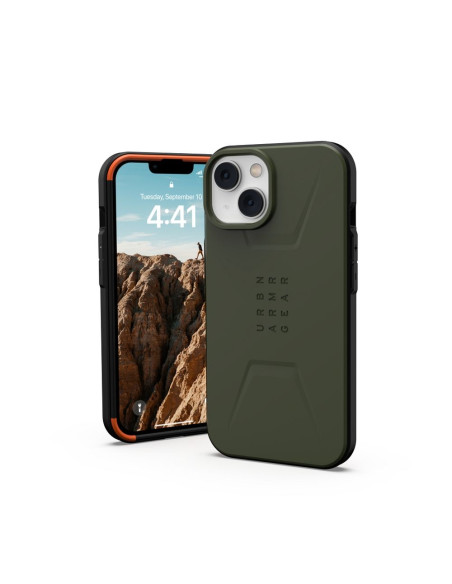 Coque ( UAG ) Urban Armor Gear Civilian compatible avec MagSafe pour IPHONE 14 PLUS vert