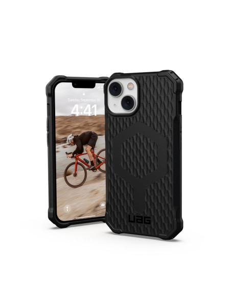 Coque ( UAG ) Urban Armor Gear Essential Armor pour IPHONE 14 PLUS compatible avec MagSafe noir