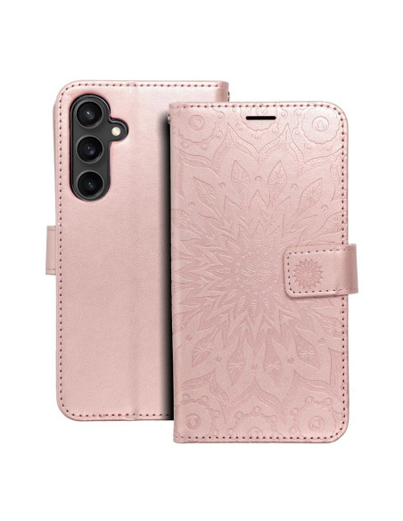 Etui MEZZO Book pour SAMSUNG S23 FE mandala or rose