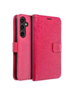 MEZZO Etui à livres pour SAMSUNG S23 FE mandala magenta 2
