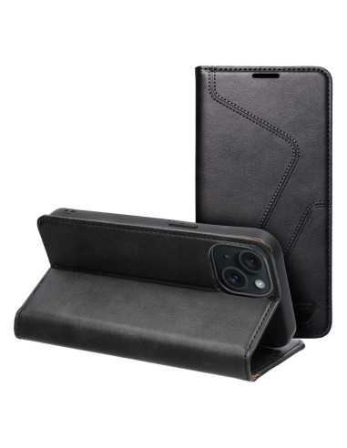 FORCELL F-PROTECT RFID Blocker book case for IPHONE 15 black