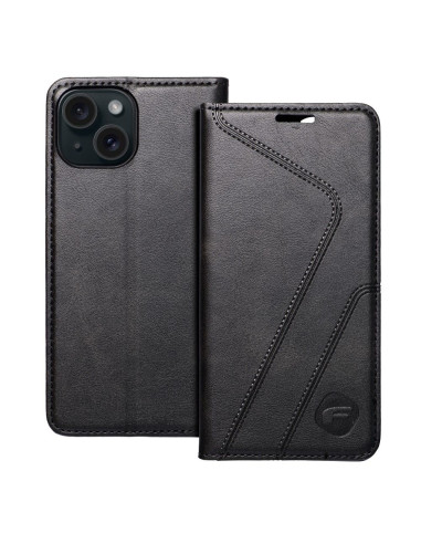 FORCELL F-PROTECT RFID Blocker book case for IPHONE 15 black