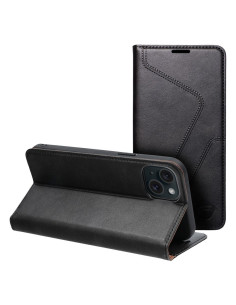 FORCELL F-PROTECT RFID Blocker Book pour IPHONE 15 PLUS noir