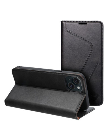 FORCELL F-PROTECT RFID Blocker Book pour IPHONE 15 PLUS noir