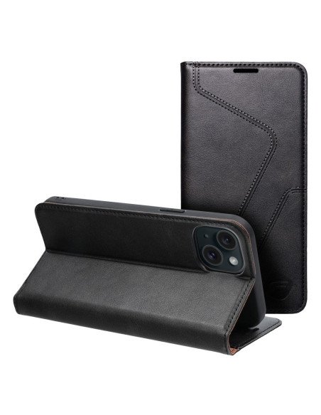 FORCELL F-PROTECT RFID Blocker Book pour IPHONE 15 PLUS noir