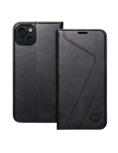 FORCELL F-PROTECT RFID Blocker Book pour IPHONE 15 PLUS noir