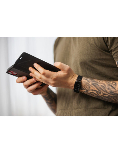 FORCELL F-PROTECT RFID Blocker Book pour IPHONE 15 PLUS noir